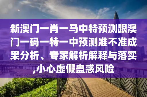 新澳門(mén)一肖一馬中特預(yù)測(cè)跟澳門(mén)一碼一特一中預(yù)測(cè)準(zhǔn)不準(zhǔn)成果分析、專(zhuān)家解析解釋與落實(shí),小心虛假蠱惑風(fēng)險(xiǎn)